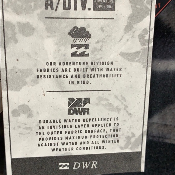 Billabong Furnace Flannel Print Button Down Long Sleeve Water Resistant Shacket - Picture 7 of 8